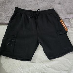 Black Cargo Men Shorts